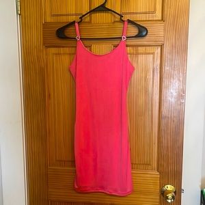 Pink beach mini dress